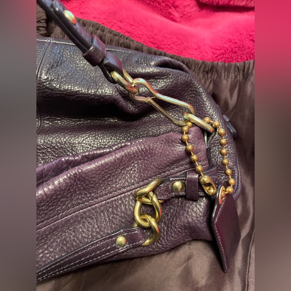 Deep Purple Coach Purse - Picture 14 of 15